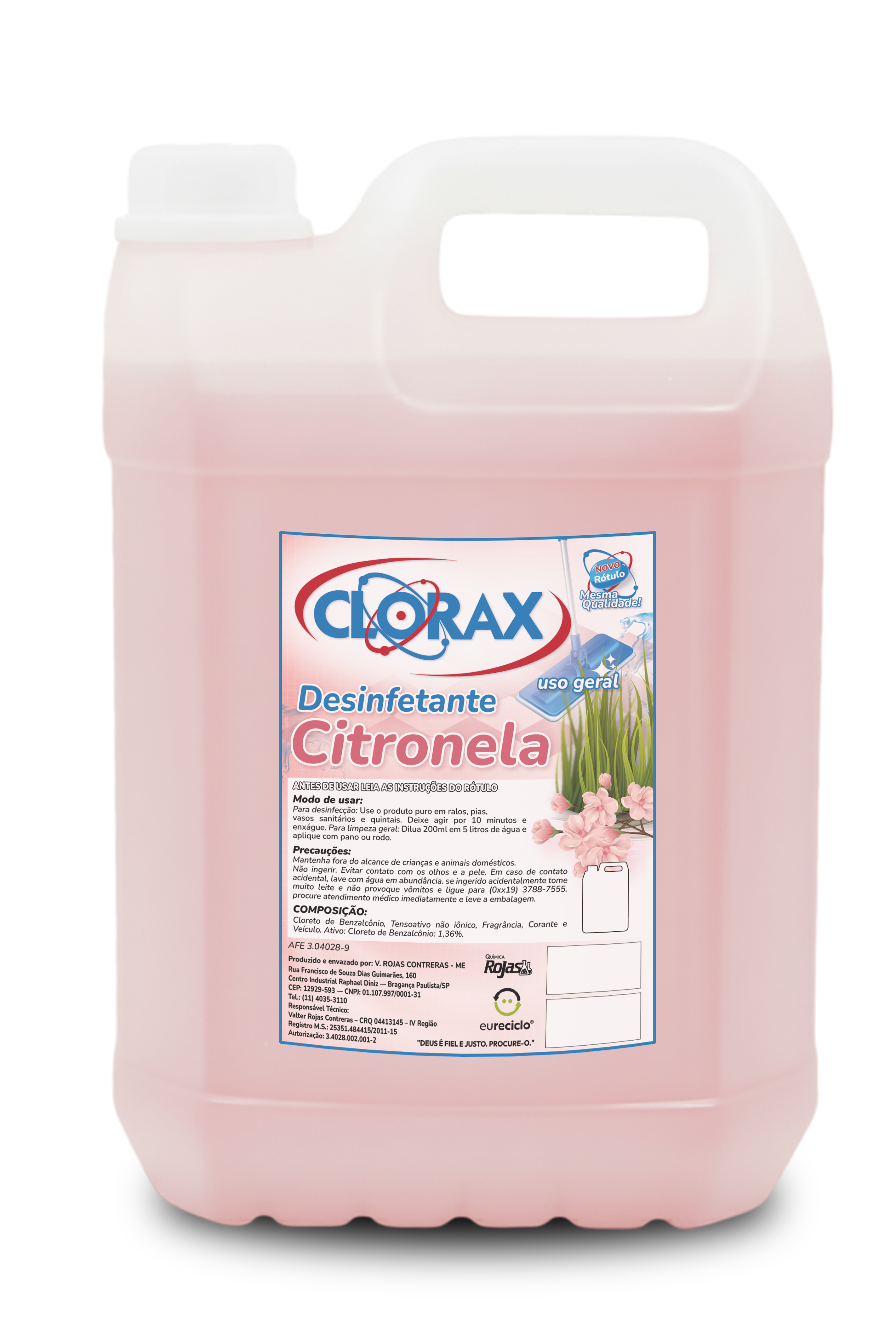 Garrafa de 5L do produto Citronela